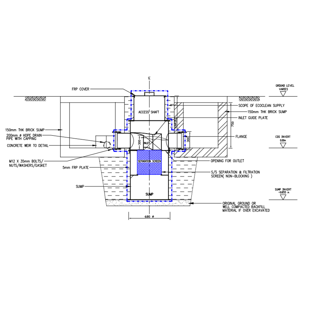 CDS Vacuum Type - Drawing | EcoClean Technology Sdn. Bhd.