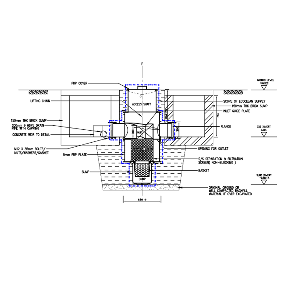 CDS Basket Type - Drawing | EcoClean Technology Sdn. Bhd.