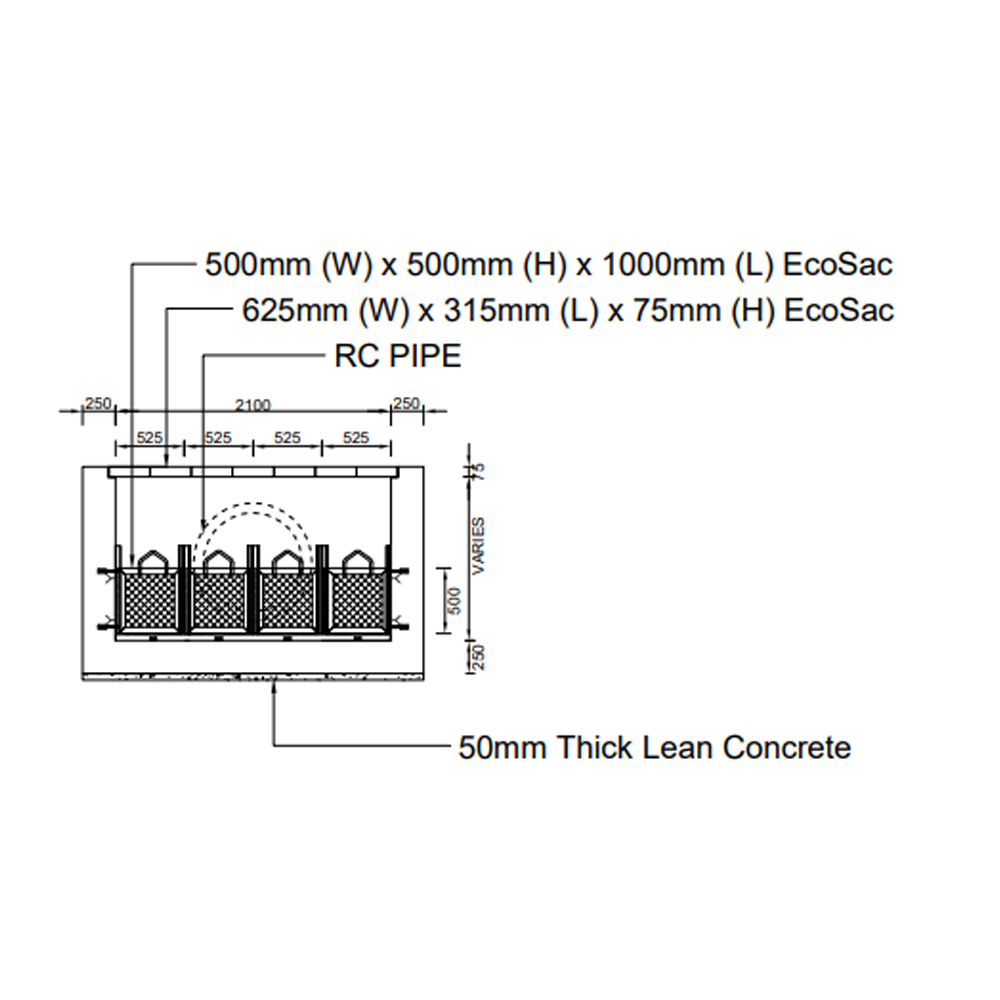 Standard Drawing of Eco Sac | EcoClean Technology Sdn. Bhd.