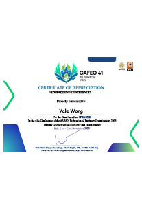 Certificate of Appreciation | EcoClean Technology